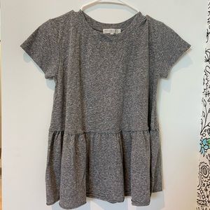 👑Gray Ruffle T-Shirt👑